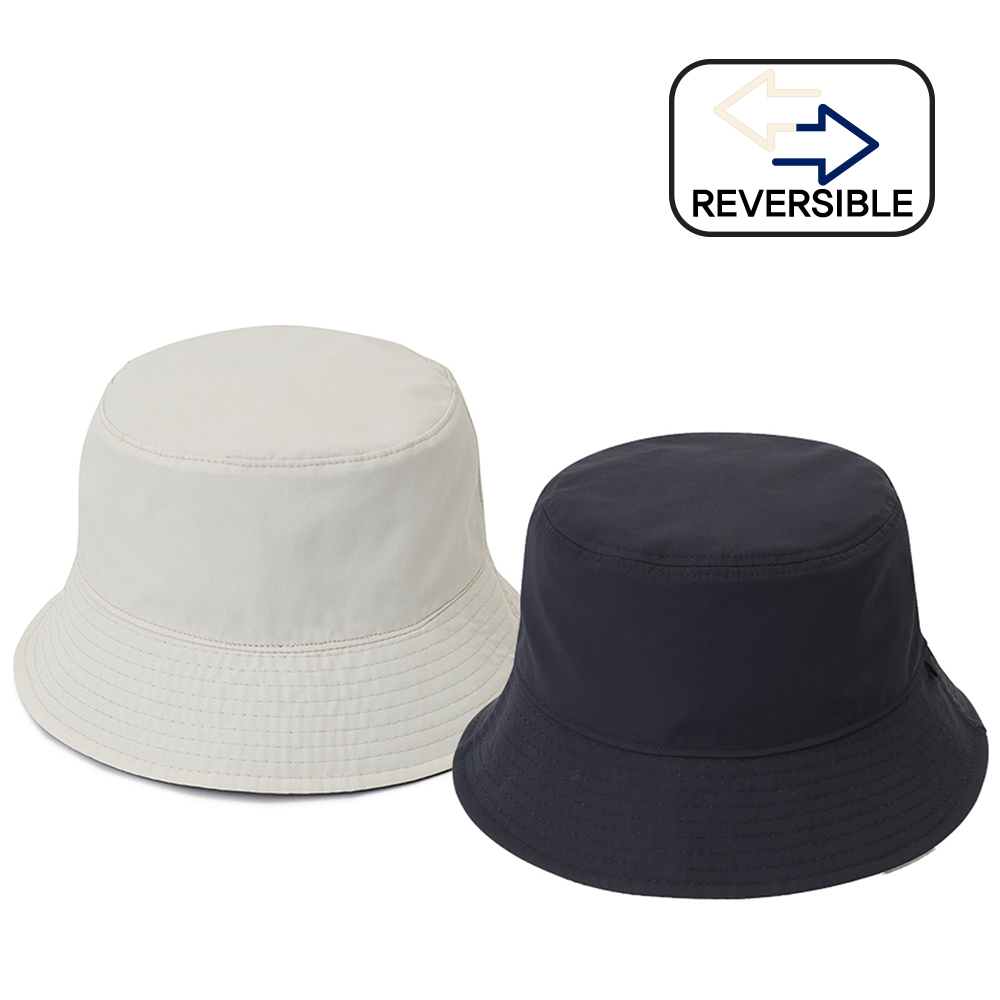 REVERSIBLE BUCKET HAT (NAVY/IVORY)