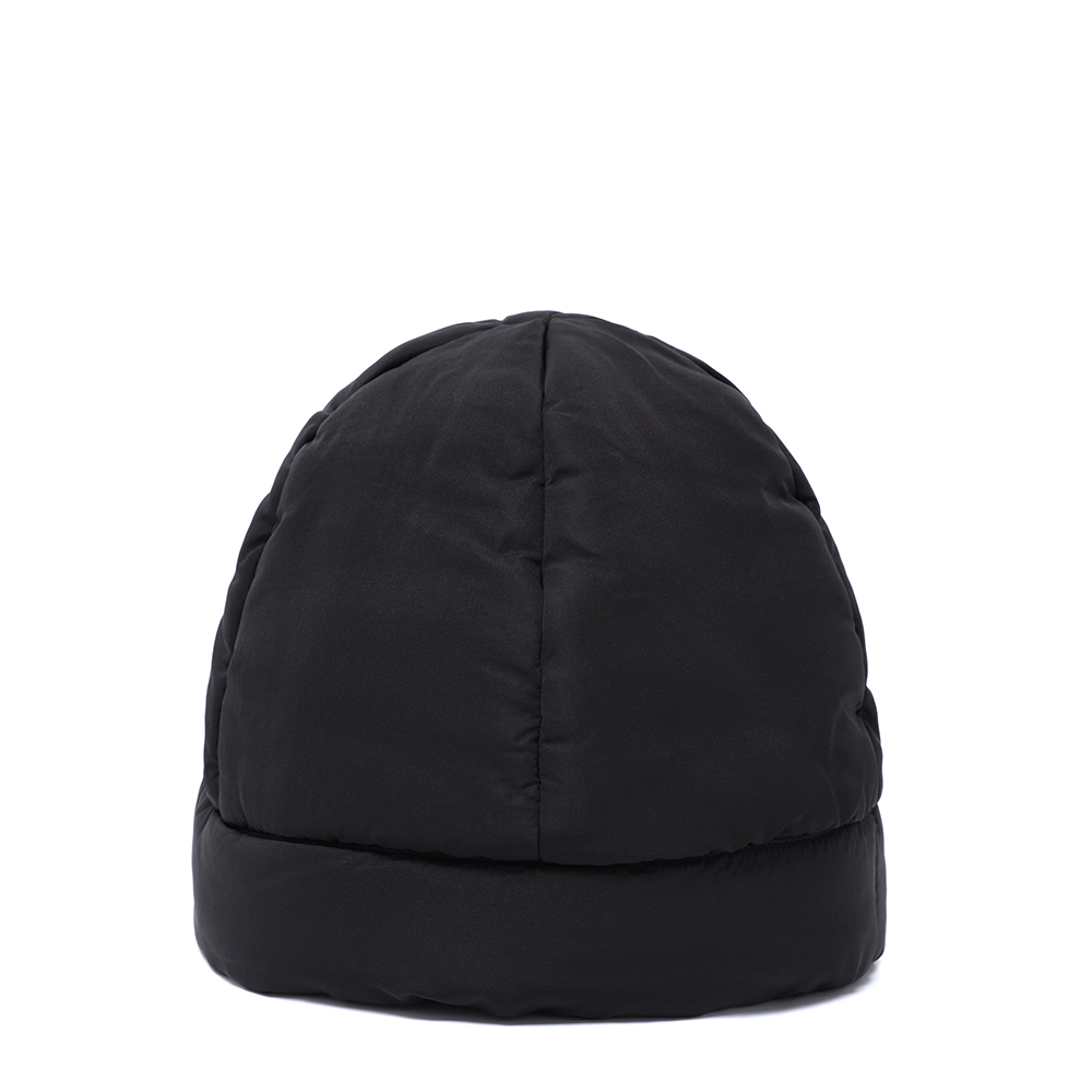 SOLID PADDED BEANIE (BLACK)